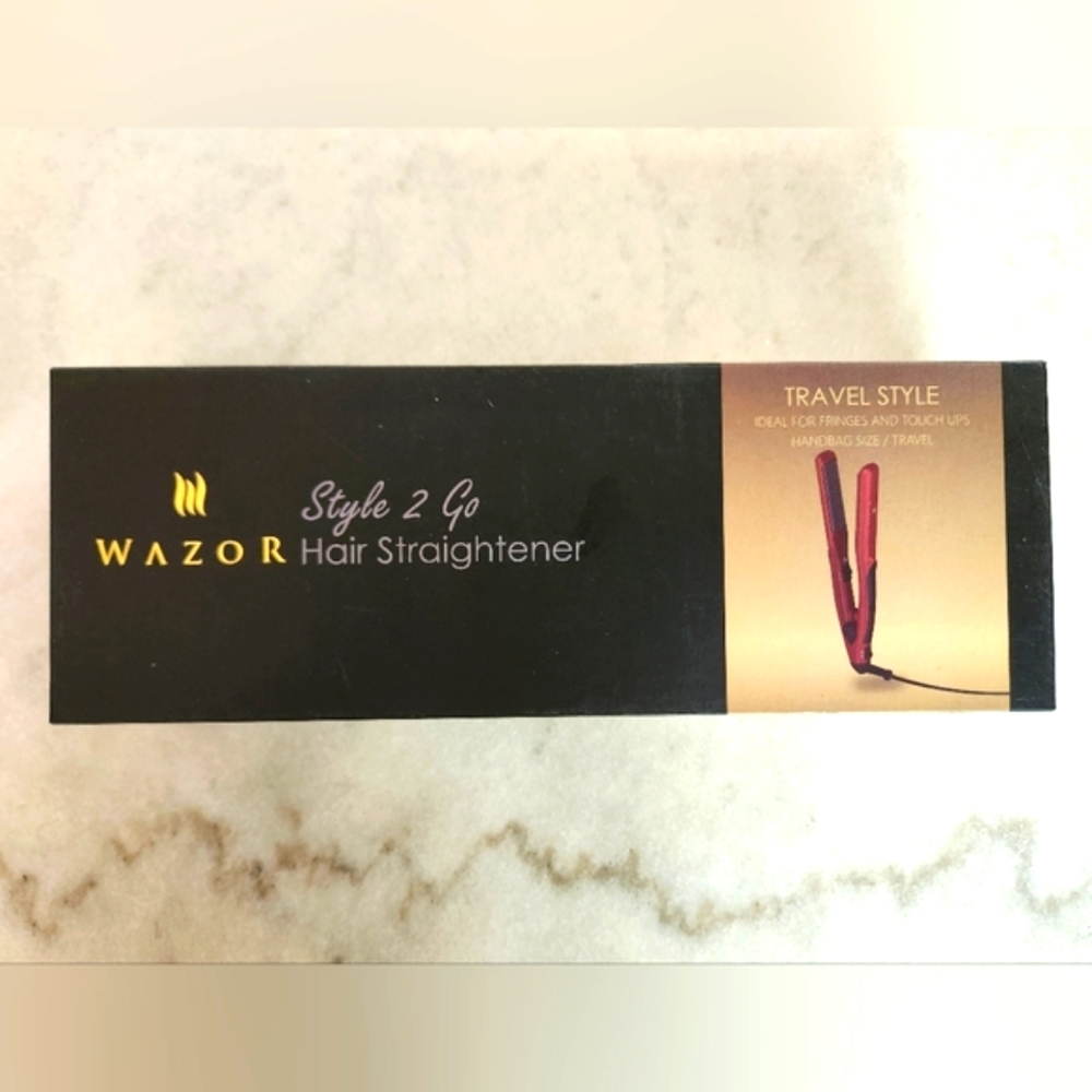 Wazer Style 2 Go Hair Straightener Travel Style Dual Voltage NIB